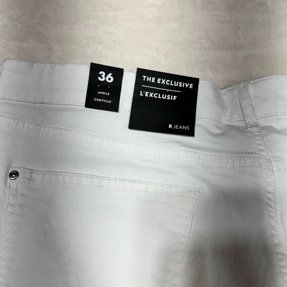 Reitmans R Jeans Women’s 36 White Ankle Pants "The Exclusive" - Casual Bottoms - Picture 4 of 14